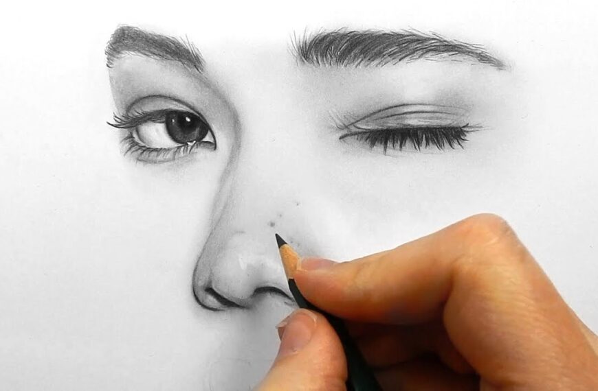 Crtanje, sjenčanje i blendanje minimalističkog lica grafitnim olovkama