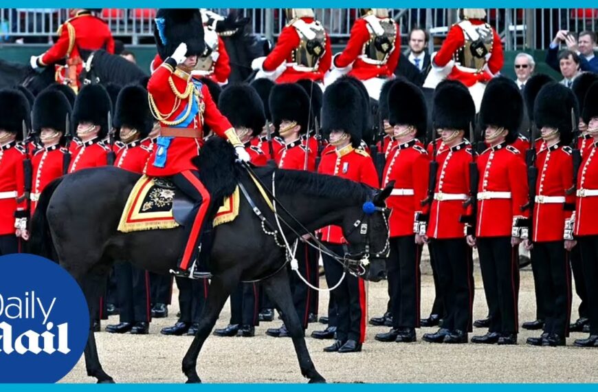 Princ William vježba za kraljičinu godišnju rođendansku povorku