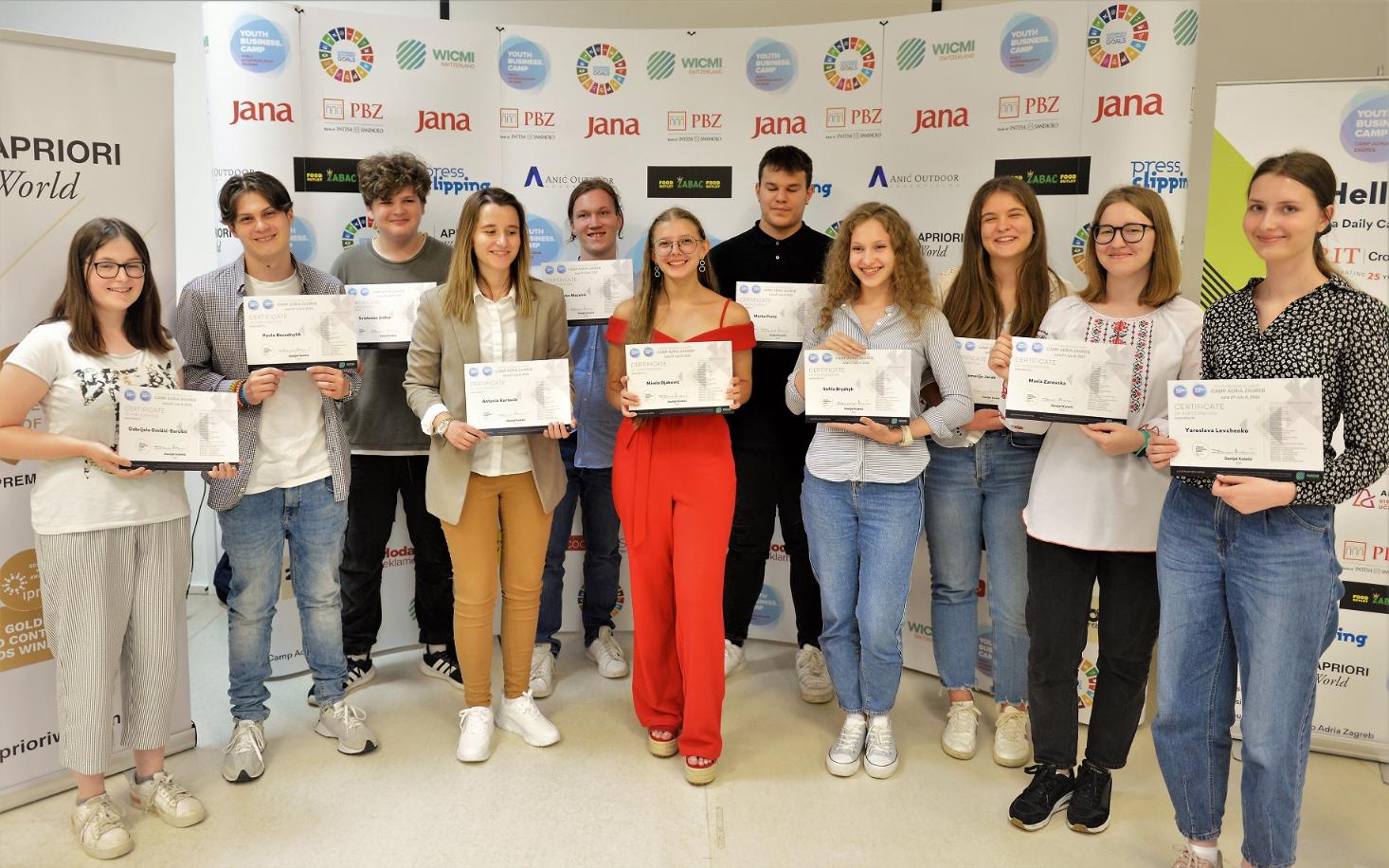 Certifikati drugoj generaciji Youth Business Camp Adria