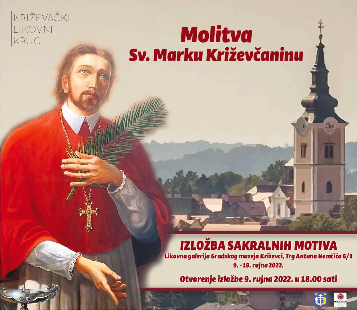 Molitva svetom Marku Križevčaninu – tradicionalna sakralna izložba KLK-a, od 9. do 19. rujna