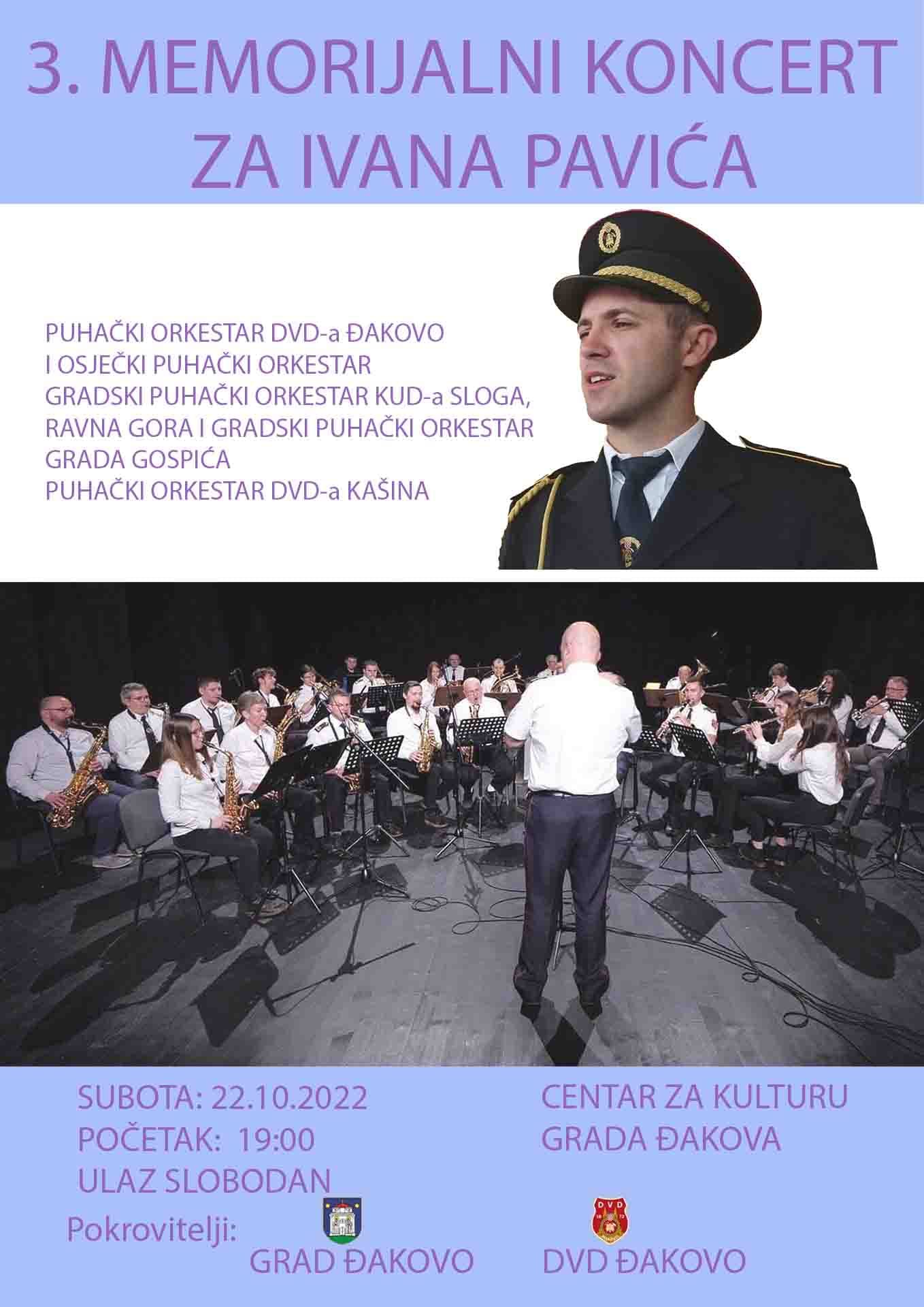 Centar za kulturu Đakovo: 3. Memorijalni koncert za Ivana Pavića