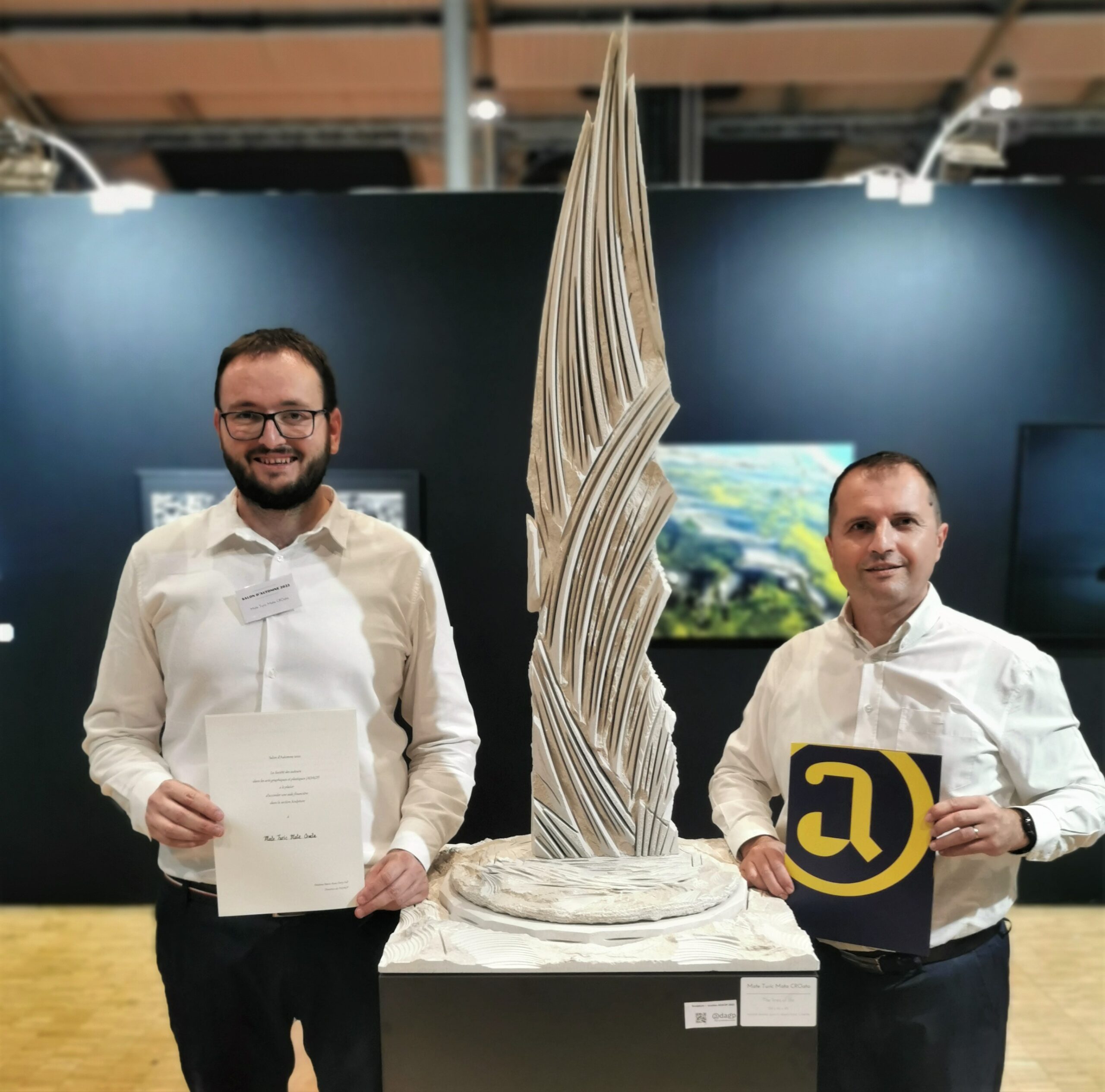 Skulptura Mate CROate na Pariškom jesenskom salonu 2022