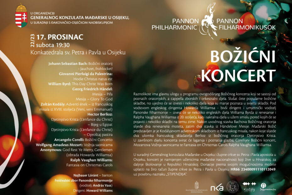 Božićni koncert Panonska filharmonija