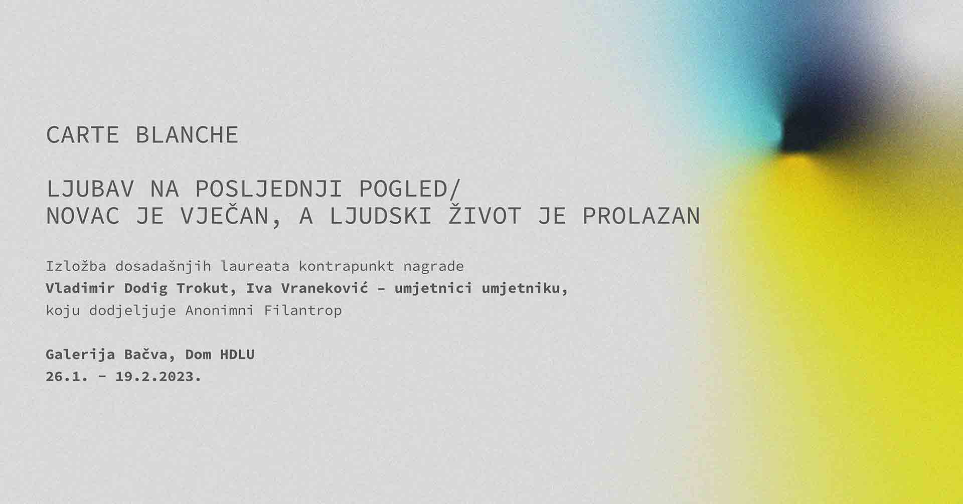 LJUBAV NA POSLJEDNJI POGLED/NOVAC JE VJEČAN, A LJUDSKI ŽIVOT JE PROLAZAN