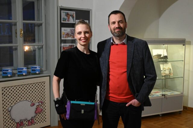 Nik Titanik i kustosica Sonja Švec Španjol