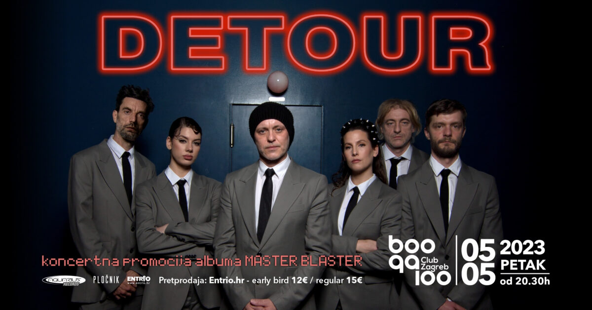 Detour najavljuje veliku zagrebačku koncertnu promociju albuma Master Blaster u klubu Boogaloo!