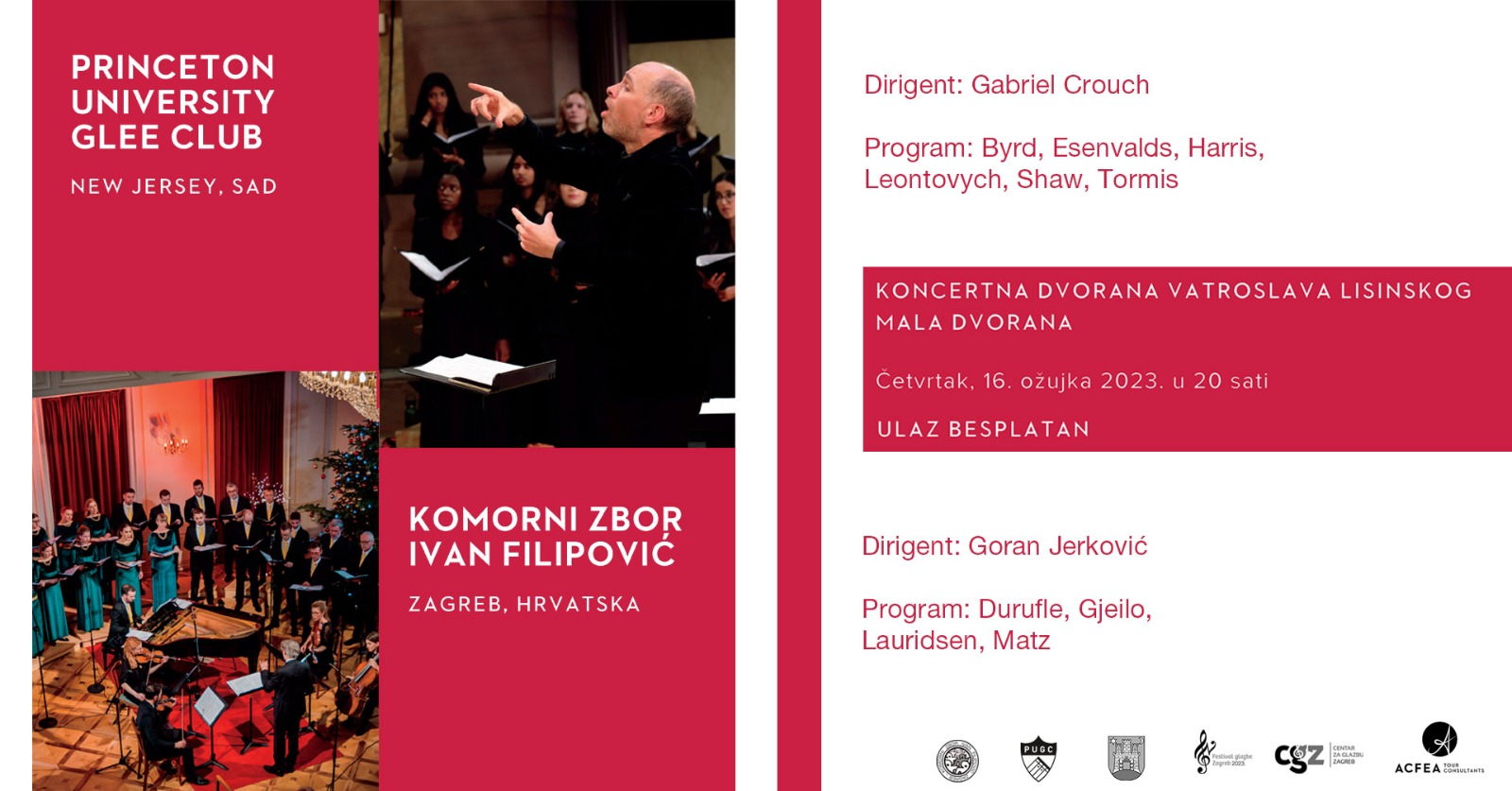 Najstariji i najbrojniji zbor elitnog Princetona dolazi nam u Zagreb!