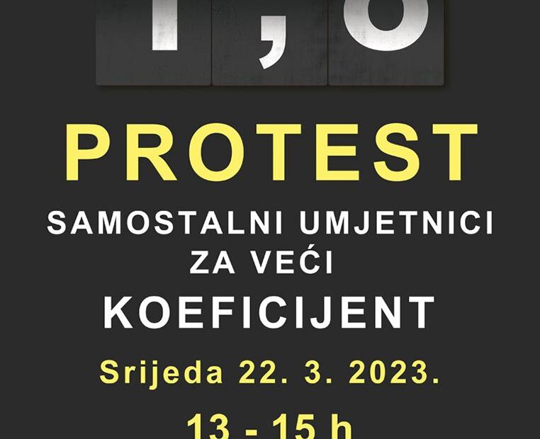 Protest samostalnih umjetnika 2023