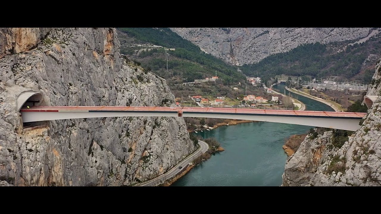 Spektakularni most Cetina iznad Omiša