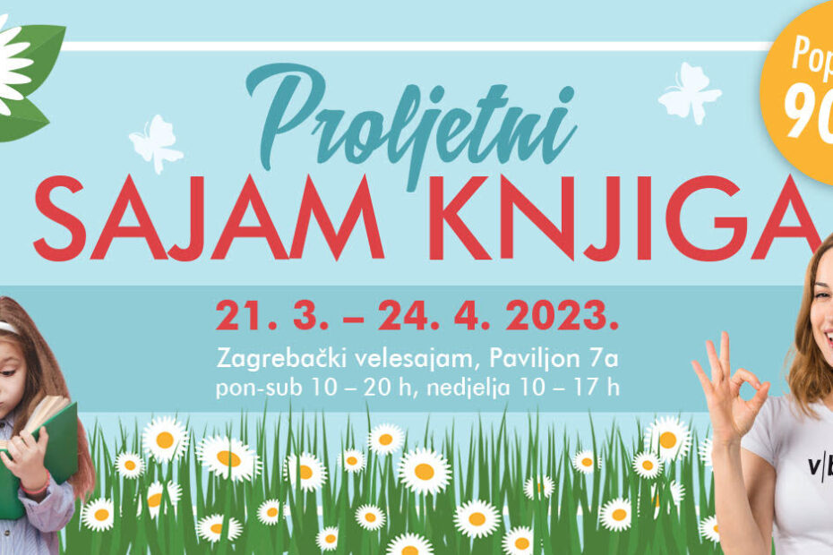 Dođite na V.B.Z.-ov proljetni sajam knjiga na Velesajmu
