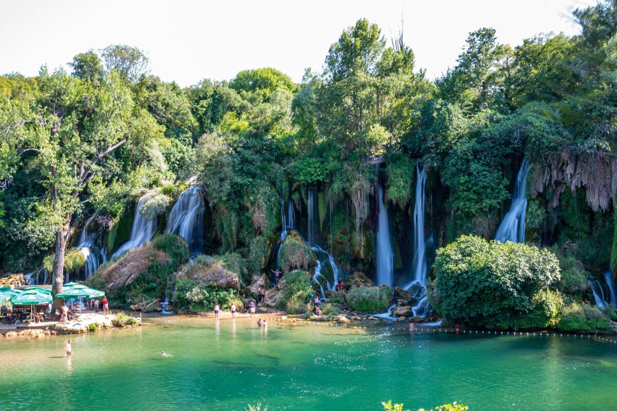waterfall, travel, tourism