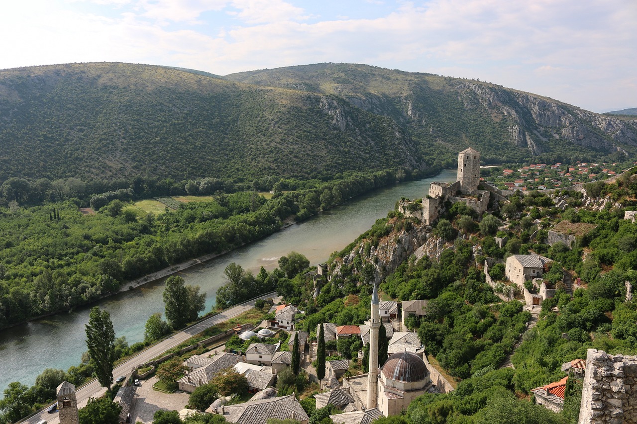 bosnia, panorama, počitelj