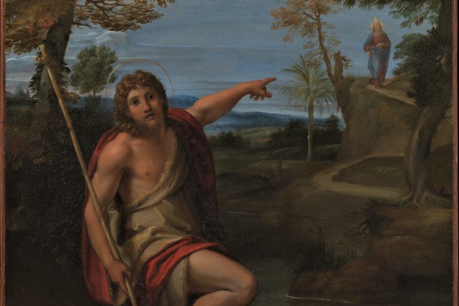 Annibale Carracci CA 1600 - Sveti Ivan Krstitelj koji svjedoči
