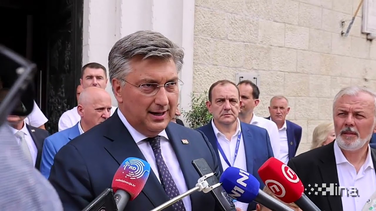 Izjava za medije premijera Plenkovića na Sinjskoj alci