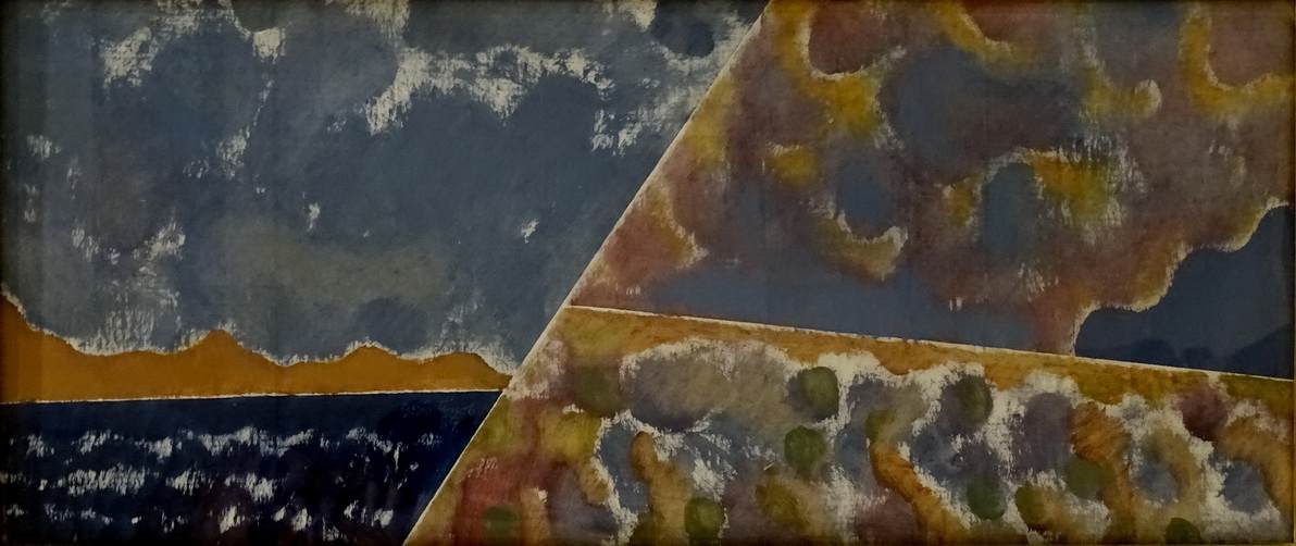 Bassani Quintino 29 x 70 cm - gvaš - papir