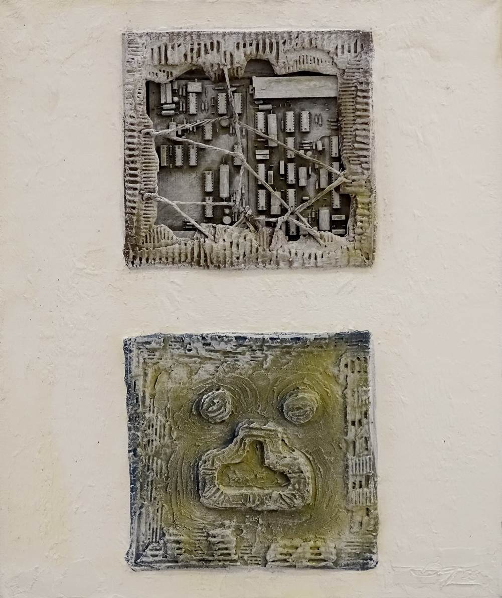 Berger Franz 60 x 50 cm - komb. tehnika - platno