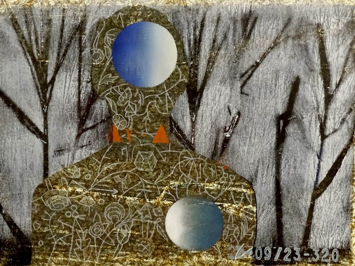 De Locatelli Alfred 50 x 70 - komb. tehnika - papir