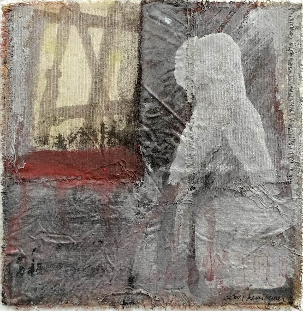 Kersvisher Paolo Cervi 20 x 20 cm - ulje na platnu