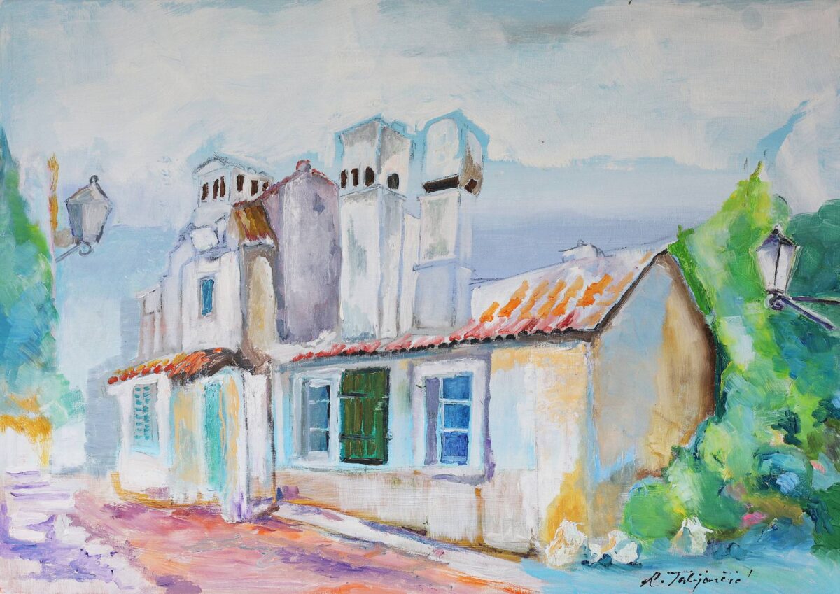 Ksenija Talijančić - Snježno iščekivanje, ulje na platnu, 50x70cm