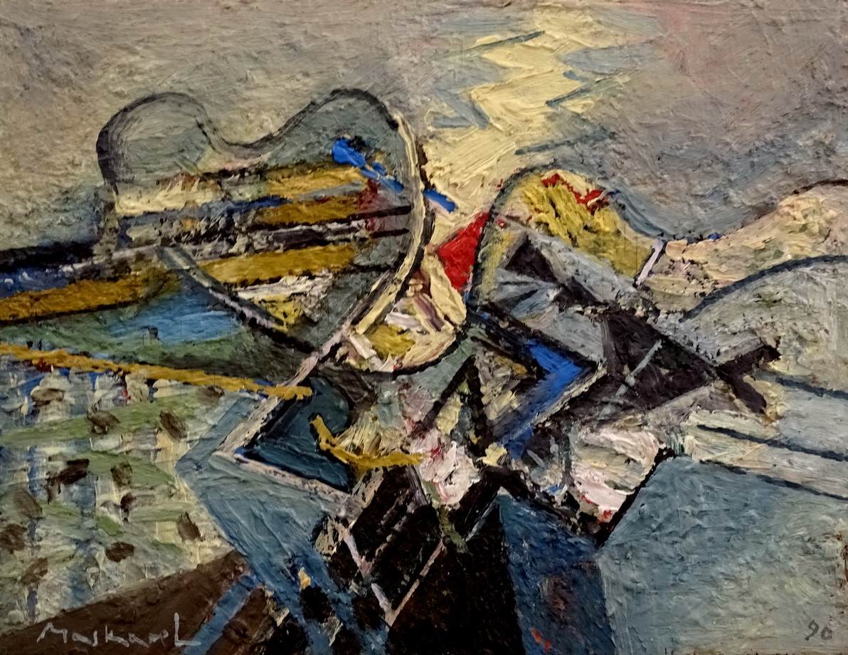 Mascarelli Bruno 17,5 x 22,5 cm - ulje - daska