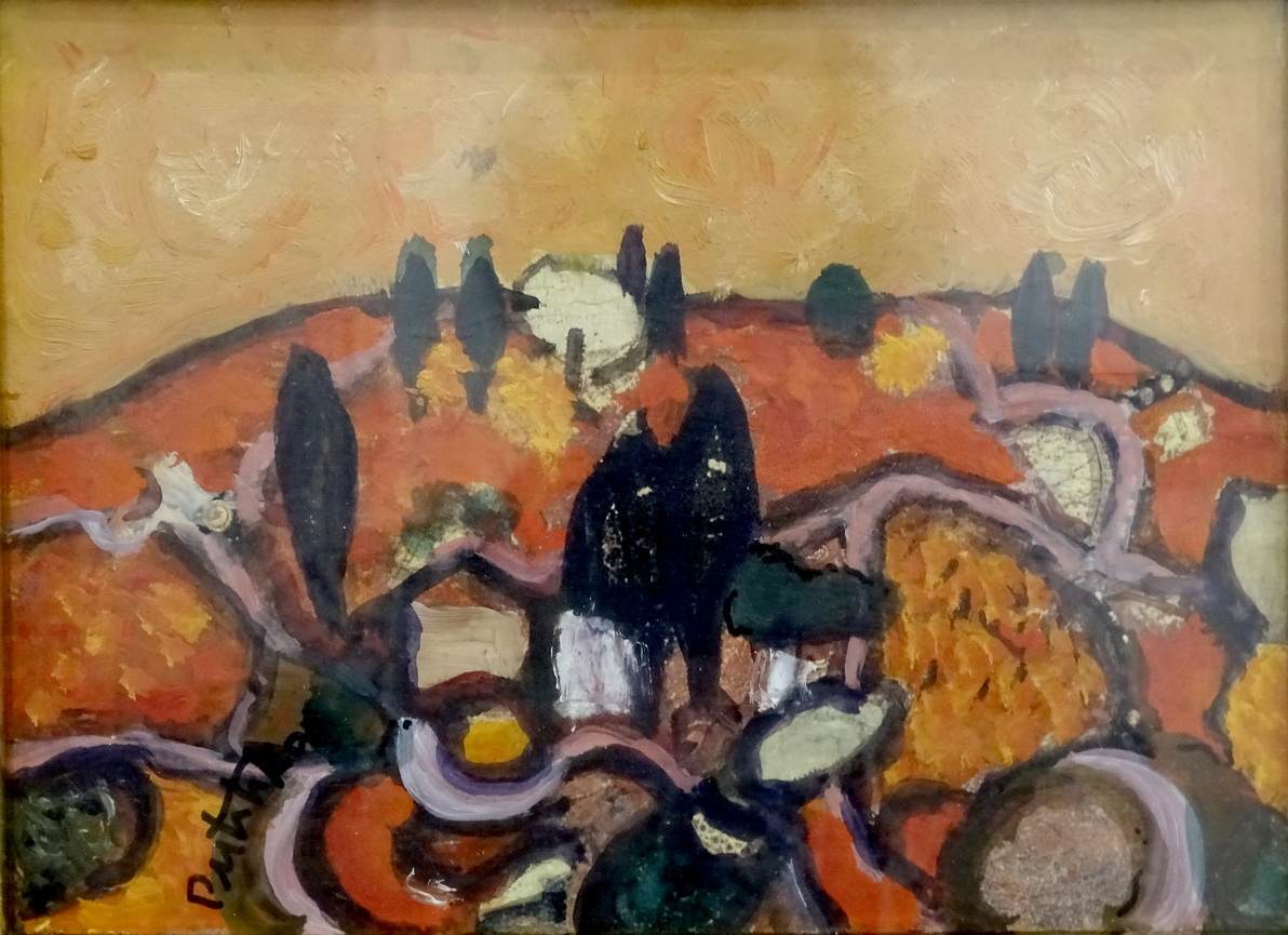 Pulitika Đuro 16 x 22 cm - ulje - papir