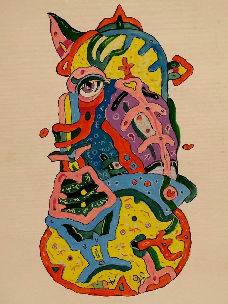 Tutta Klavdij 65,5 x 47 cm - gvaš - papir