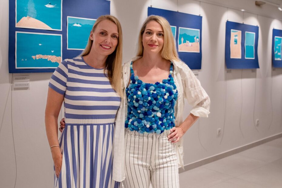 Umjetnica Marina Ćorić i kustosica Sonja Švec Španjol