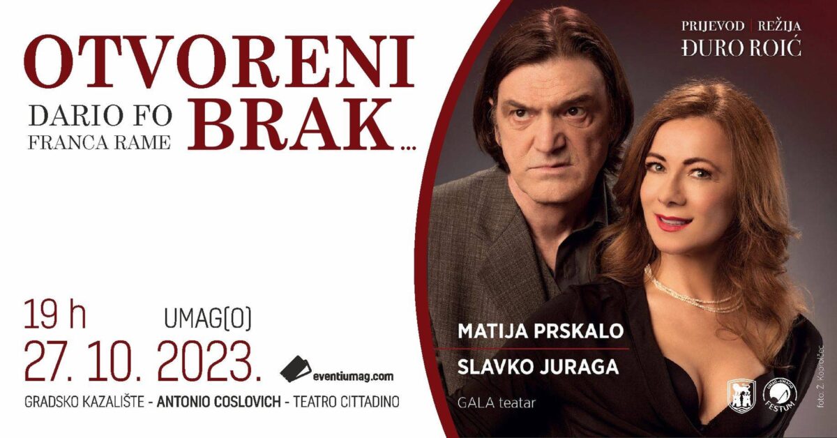 Gala Teatra Iz Zagreba Gostuje U Umagu S Komedijom “otvoreni Brak”