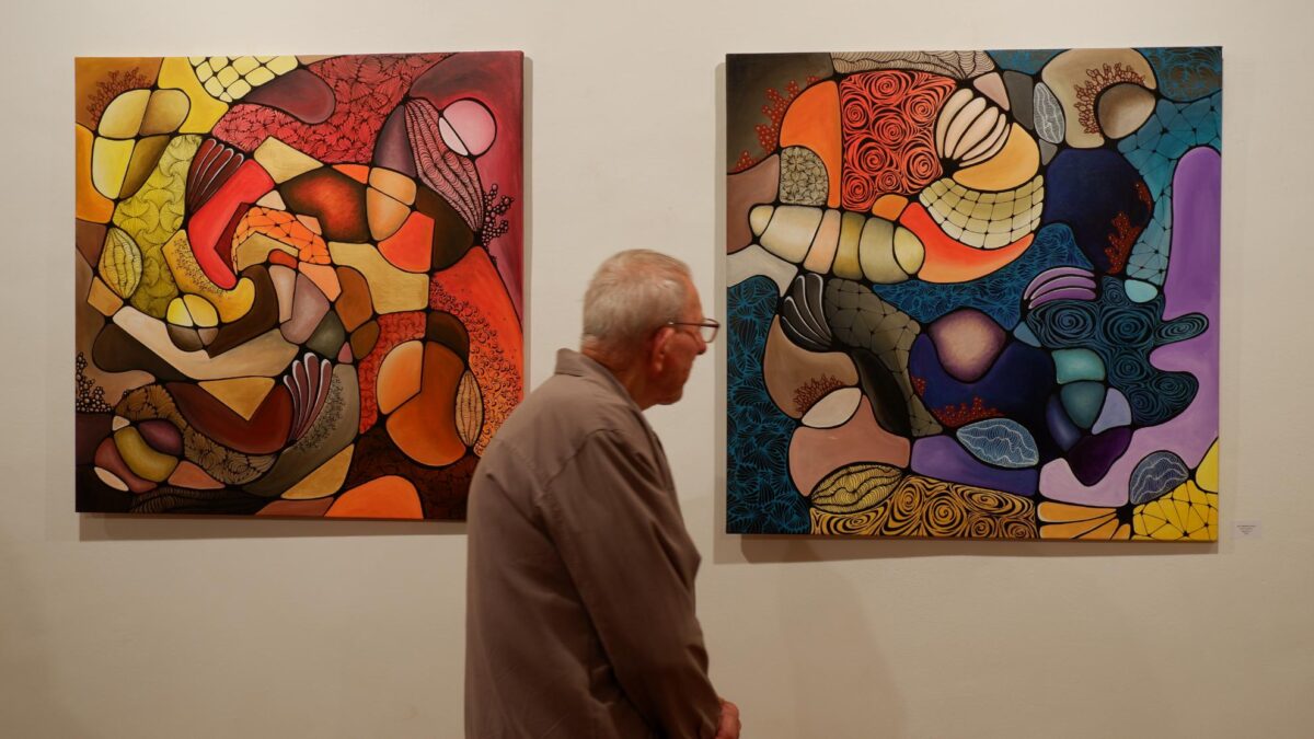 Samostalna Izložba mentalni Vrtovi akademske Umjetnice maje Cipek otvorena Je U karlovačkoj Galeriji Zilik (17)