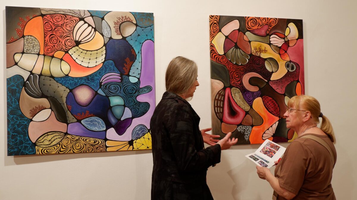 Samostalna Izložba mentalni Vrtovi akademske Umjetnice maje Cipek otvorena Je U karlovačkoj Galeriji Zilik (3)