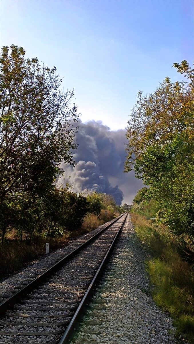 Veliki požar u Osijeku, ponovno gori u dvorištu tvrtke Drava International