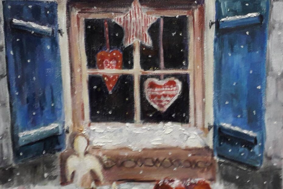 13. Branka Dragović Pelivanović, Advent, Akril Platno, 40 X 40 Cm