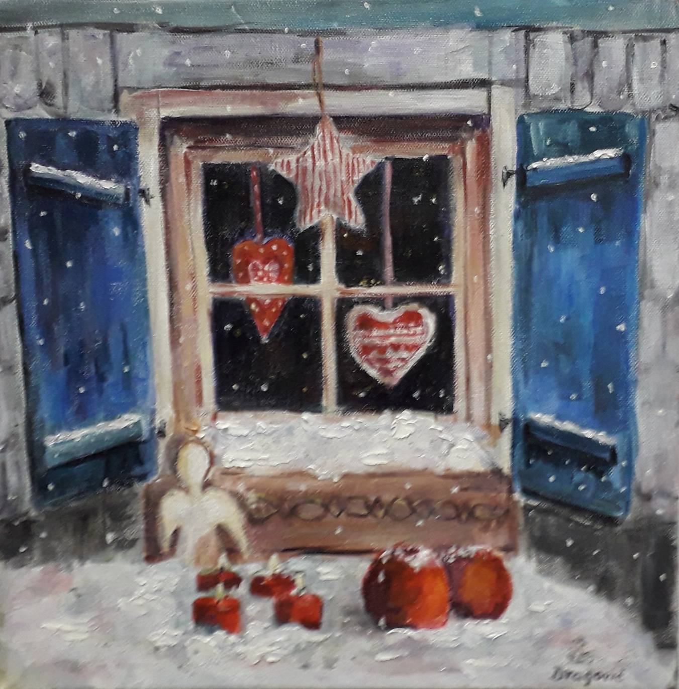 13. Branka Dragović Pelivanović, Advent, Akril Platno, 40 X 40 Cm