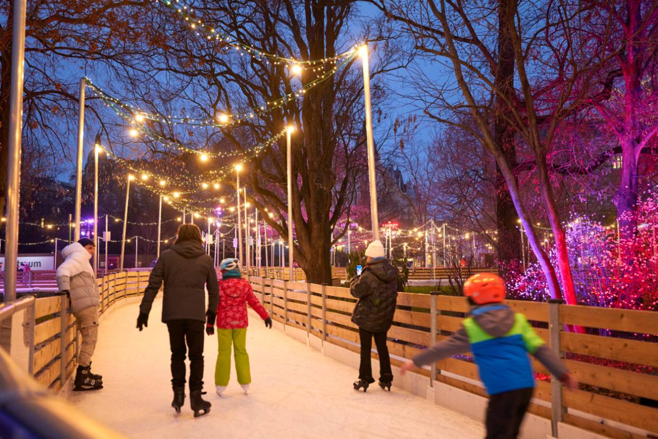Djeca Imaju Priliku Brusiti Klizačke Vještina Na 100 M2 © Stadt Wien Marketing