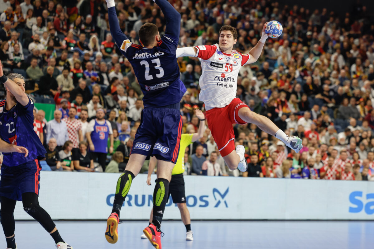 France vs Croatia, Men's EHF EURO 2024 Germany, Cologne, Germany, 18/01/2024, Mandatory Credit © Uros Hocevar / kolektiff