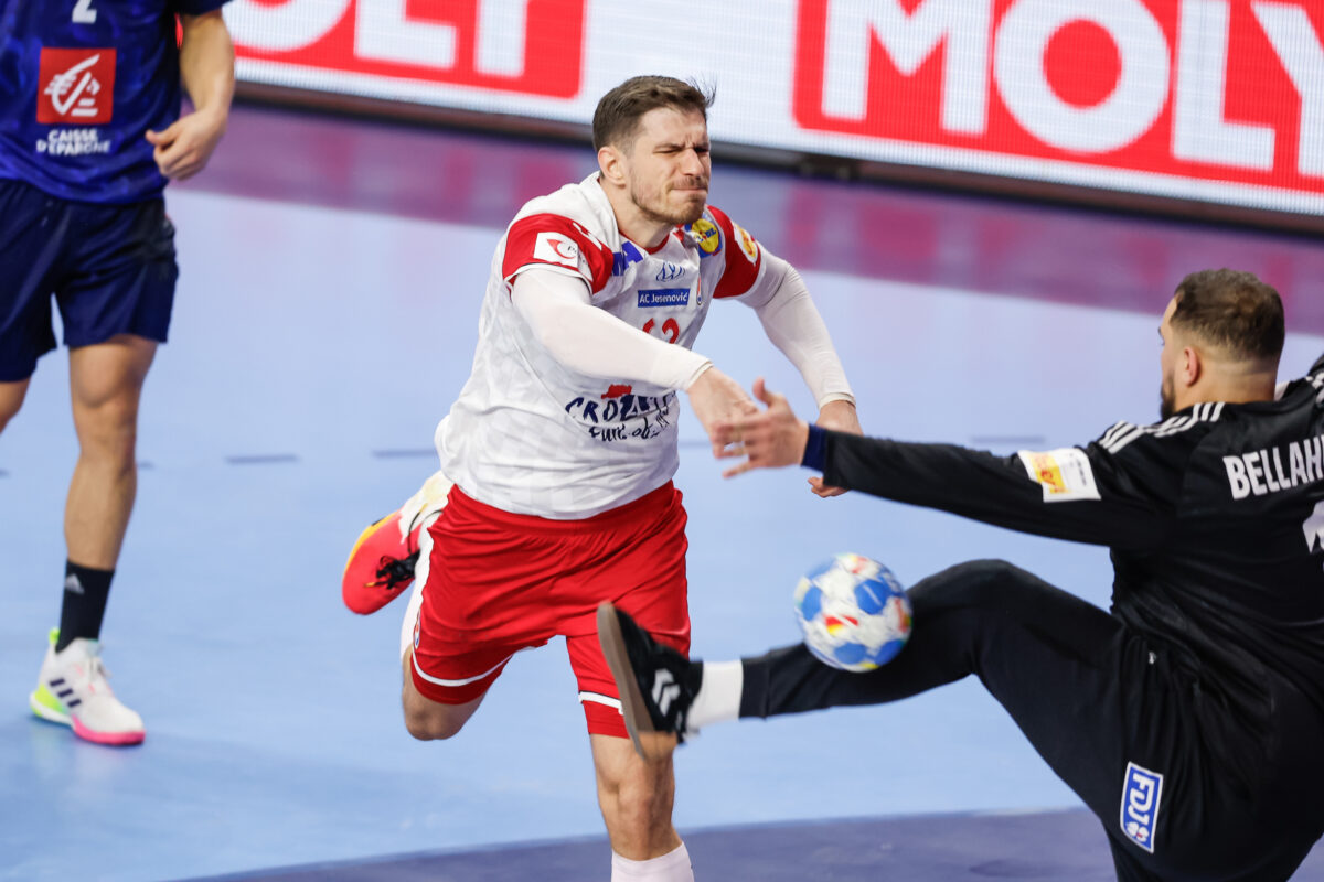 France vs Croatia, Men's EHF EURO 2024 Germany, Cologne, Germany, 18/01/2024, Mandatory Credit © Uros Hocevar / kolektiff