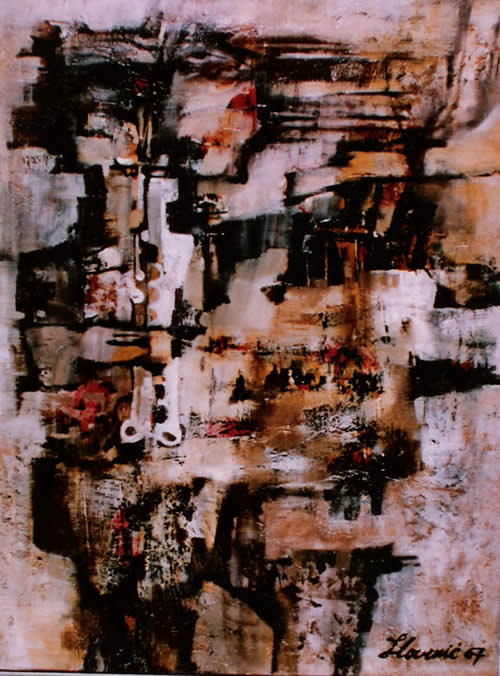 Slobodan Bobo Slovinić Satir, 1967, Ulje Platno, 80×60