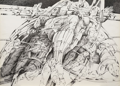 Le Corps 101, 1991, Papir, Pero Tuš, 55×75