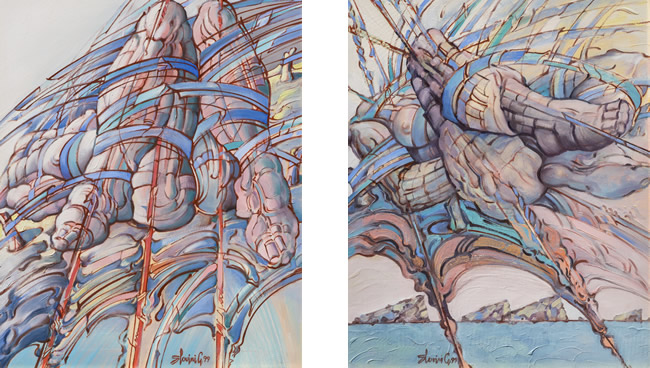 Le Corps 127, 1999, Ulje Platno, 75×60 I Le Corps 129, 1999, Ulje Platno, 75×60