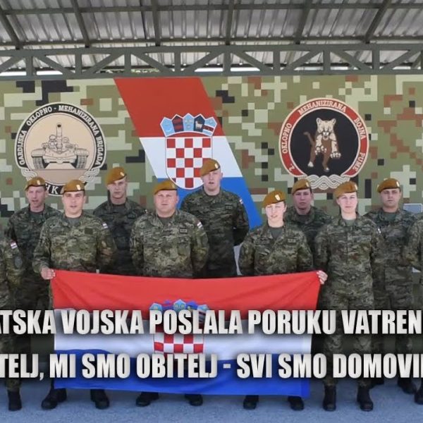 “Mi smo obitelj, vi ste obitelj – svi smo Domovini vjerni! Sretno Vatreni!”