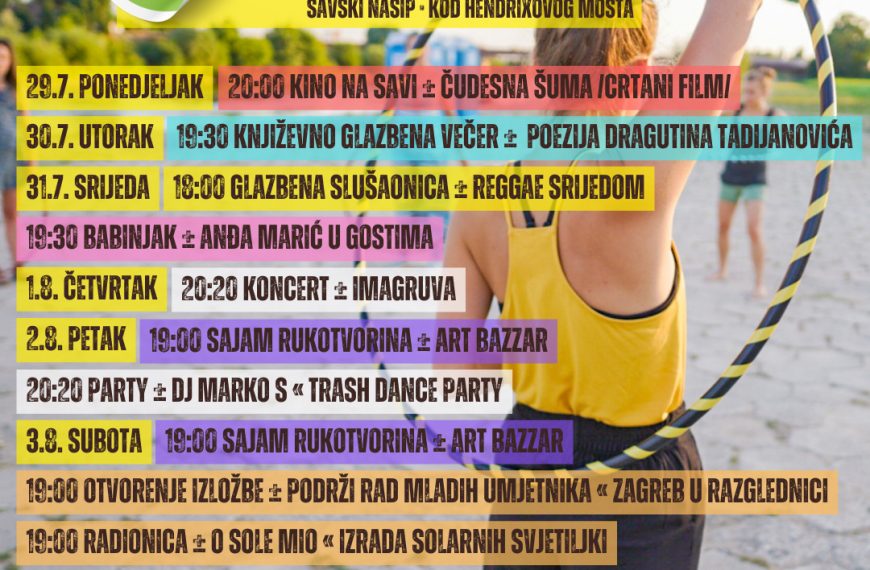 Najava programa za treći tjedan Green River Festa