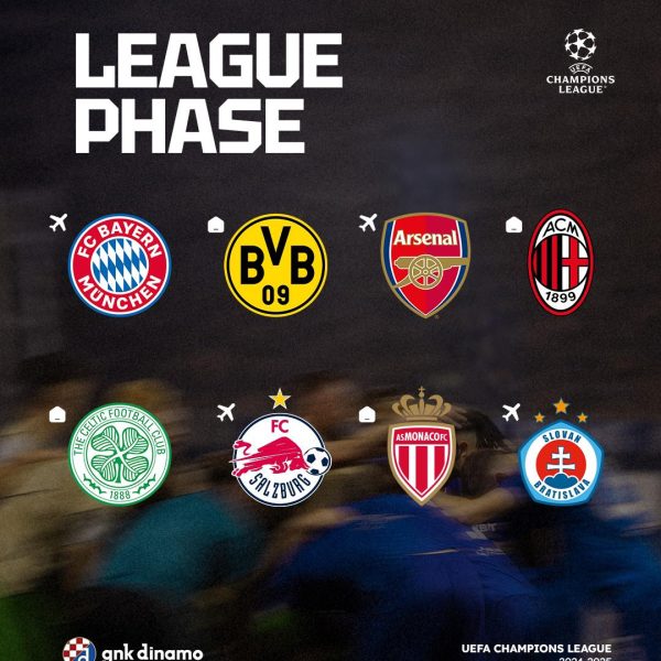 Dinamovi takmaci u Ligi prvaka: Bayern, Borussia Dortmund, Arsenal, Milan, Celtic, Salzburg, Monaco, Slovan Bratislava