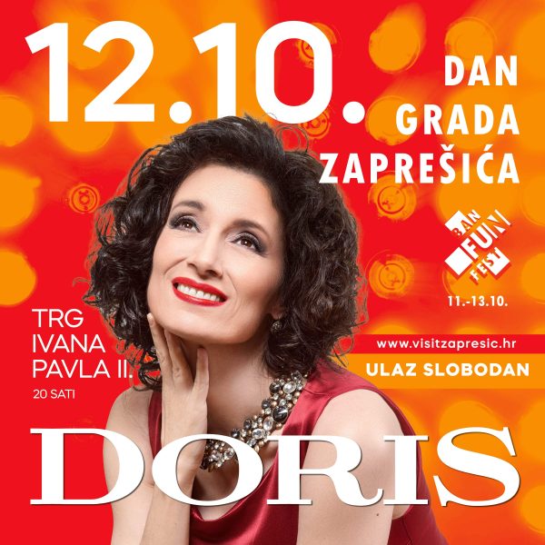 Doris Dragović priprema spektakl u Zaprešiću, 12. listopada