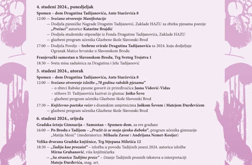VI. književne manifestacije Tadijine jeseni