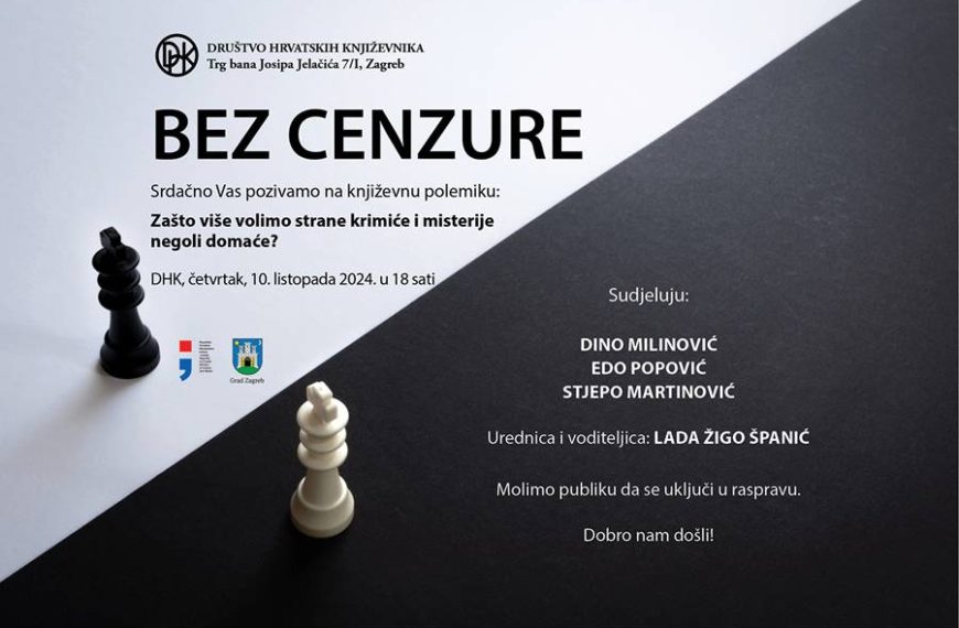 Polemika o krimićima u Društvu hrvatskih književnika