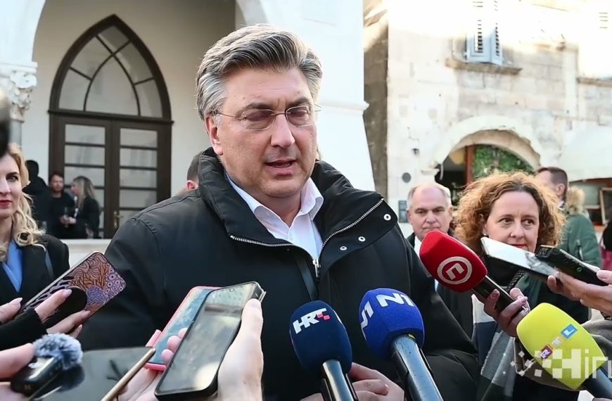 Split: Izjava za medije premijera Plenkovića