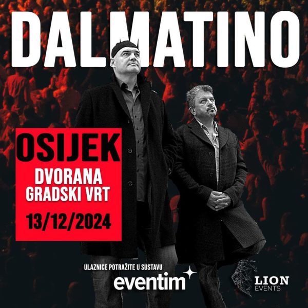 Osječka dvorana Gradski Vrt će 13. prosinca 2024. napokon ugostiti grupu Dalmatino