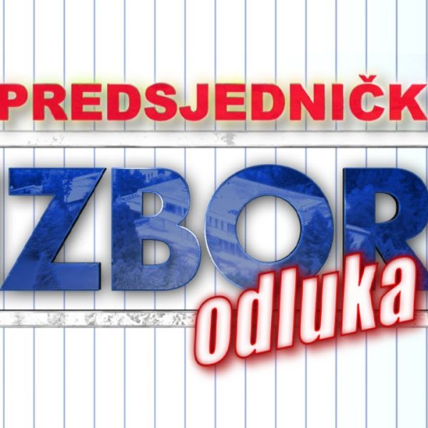 Predsjednički izbori: odluka prvoga kruga