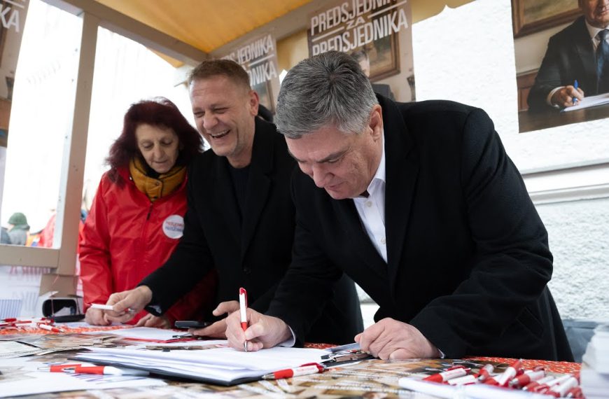 Aktualni predsjednik prikupljao potpise u za predsjedničku kandidaturu u Samoboru