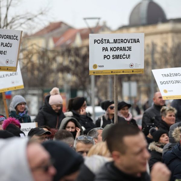 Prosvjed sindikata unutar Hrvatske pošte